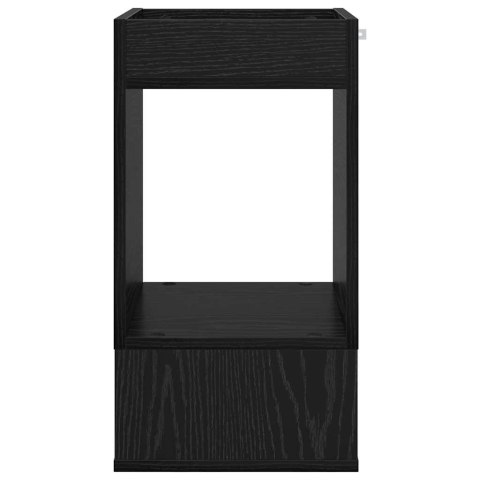 VidaXL Stolik końcowy 2 pcs Czarny Dąb 30 x 30 x 56 cm