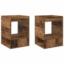 VidaXL Stolik końcowy 2 pcs Stare drewno 40 x 40 x 56 cm