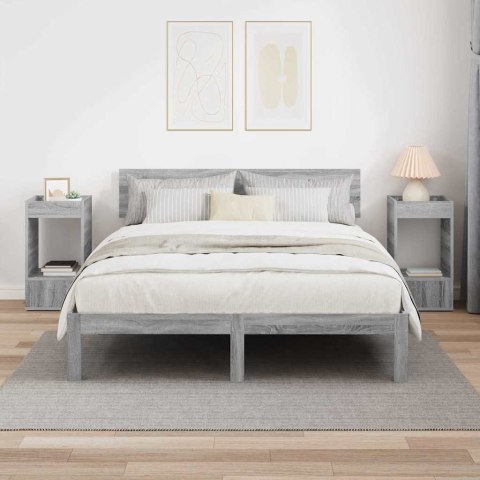 VidaXL Stolik końcowy 2 pcs Szary Sonoma 30 x 30 x 56 cm