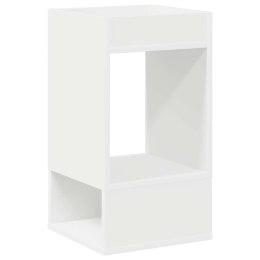 VidaXL Stolik końcowy Biały 30 x 30 x 56 cm Materiał drewnopochodny