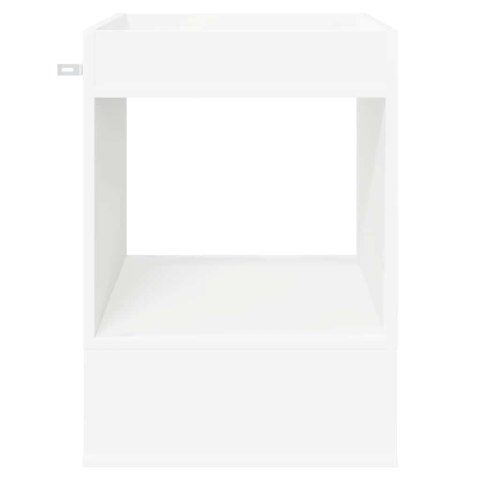 VidaXL Stolik końcowy Biały 40 x 40 x 56 cm Materiał drewnopochodny