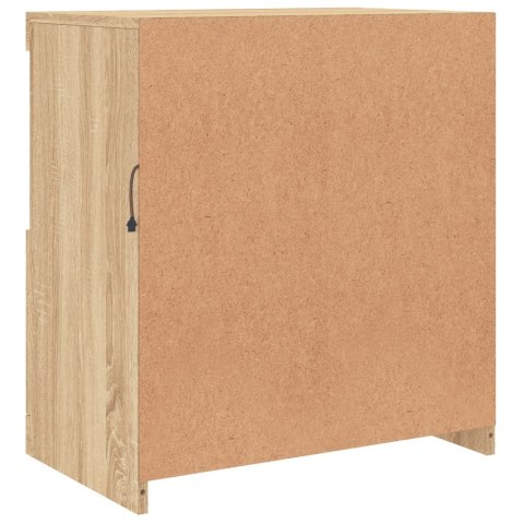 SZAFKA Z OŚWIETLENIEM LED DĄB SONOMA 60,5X37X67CM