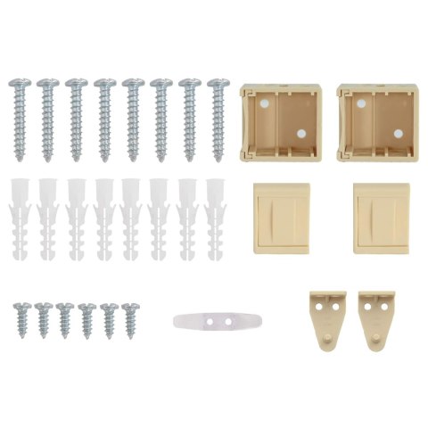 ŻALUZJA WENECKA JASNOBRĄZOWY ZE WZOREM 150X50CM PVC