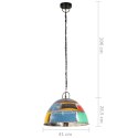 VidaXL Industrialna lampa wisząca, 25 W, kolorowa, okrągła, 41 cm, E27