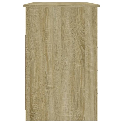 VidaXL Biurko z szufladami, dąb sonoma, 102x50x76 cm