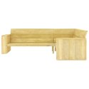 VidaXL Ogrodowa ławka narożna, 239 cm, impregnowane drewno sosnowe