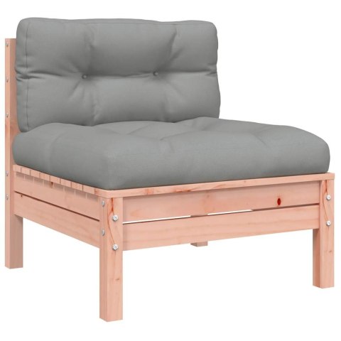 VidaXL Ogrodowa sofa bez podłokietników, z poduszkami, daglezja