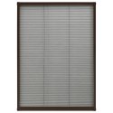 PLISOWANA MOSKITIERA OKIENNA ALUMINIUM BRĄZOWA 80X120CM
