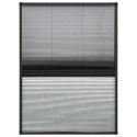 VidaXL Plisowana moskitiera okienna z roletą, aluminium, 80x120 cm