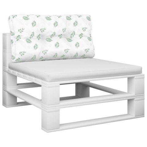 VidaXL Poduszka na palety, wzór w liście, 80x40x12 cm, tkanina