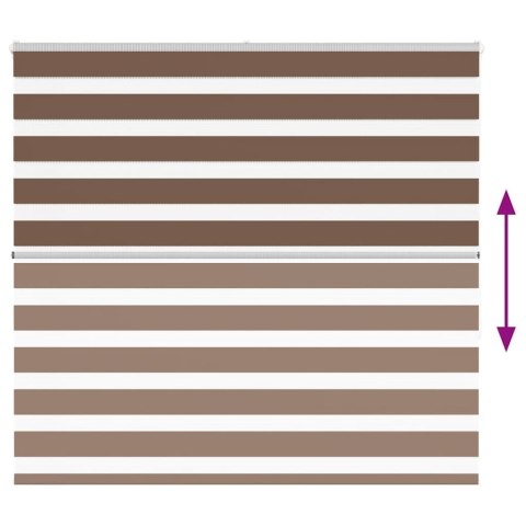 VidaXL Roleta zebra, brzozowa, szerokość tkaniny 150,9cm, poliester