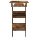 VidaXL Ścienny stolik barowy, stare drewno, 102x45x103,5 cm