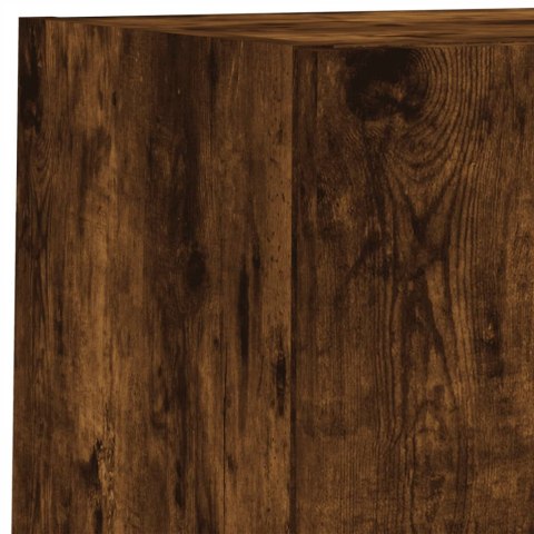 VidaXL 6-częściowy zestaw mebli TV z LED, przydymiony dąb