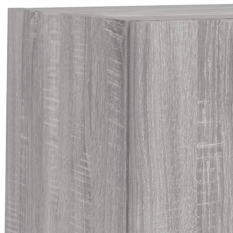 VidaXL 6-częściowy zestaw mebli TV z LED, szary dąb sonoma