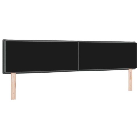 WEZGŁOWIE LED ZE LED LIGHTS CIEMNOSZARY 200CM POLIESTER