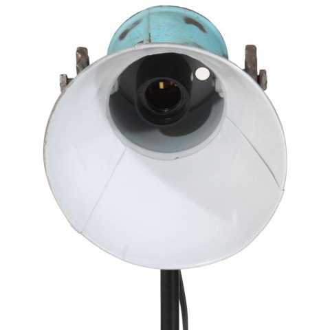 VidaXL Lampa stojąca, 25 W, postarzany niebieski, 35x35x65/95 cm, E27