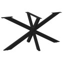 NOGA DO STOŁU JADALNEGO SPIDER SHAPE CZARNY 150X78X(72-73)CM STAL