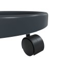 VidaXL Podstawki pod donicę, z kółkami, 2 szt., szare, 34 cm, 35 kg