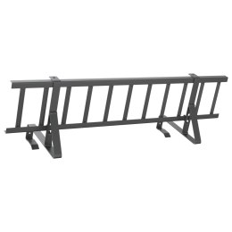VidaXL Stróż śniegu na dachu Antracyt 100 x 29,5 x 34,5 cm Stal