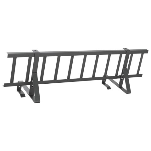 VidaXL Stróż śniegu na dachu Antracyt 100 x 29,5 x 34,5 cm Stal