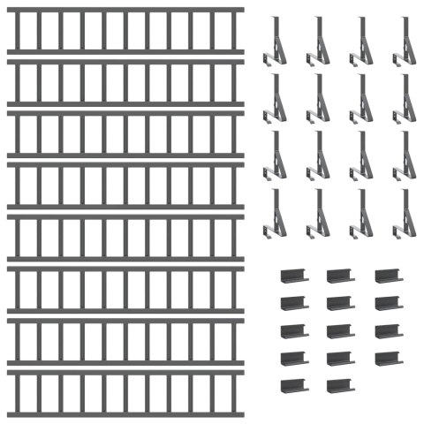 VidaXL Stróż śniegu na dachu Antracyt 800 x 29,5 x 34,5 cm Stal