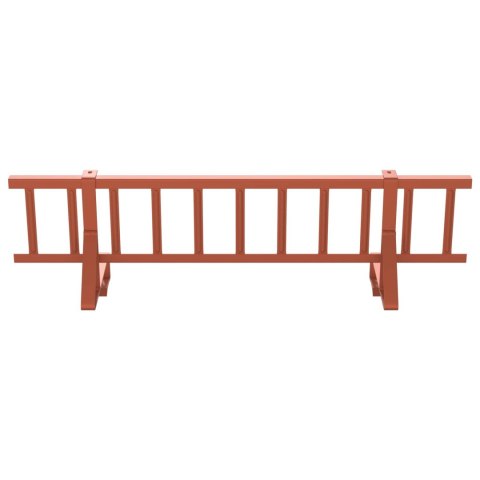 VidaXL Stróż śniegu na dachu Czerwony 800 x 29,5 x 34,5 cm Stal