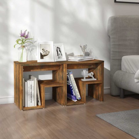 SZAFKI NOCNE 2 SZT. PRZYDYMIONY DĄB 40X30X40CM