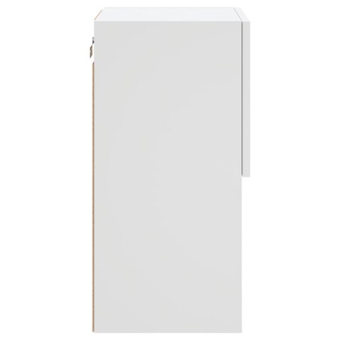 SZAFKI POD TELEWIZOR Z LED 2 SZT. BIAŁE 30,5X30X60CM