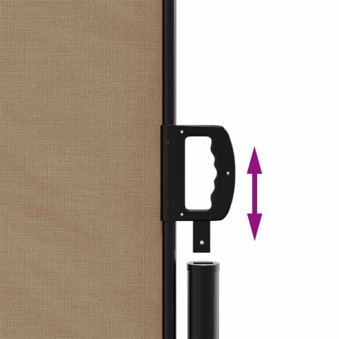 ZWIJANA MARKIZA BOCZNA TAUPE 100X500CM