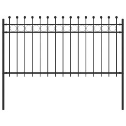 VidaXL Ogrodzenie Ring Czarny 200 x 150 cm Stal malowana proszkowo