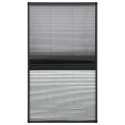 VidaXL Plisowana moskitiera okienna z roletą, aluminium, 80x160 cm