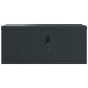 VidaXL Szafa na dokumenty, antracytowa, 90x40x130 cm, stalowa