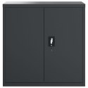 VidaXL Szafa na dokumenty, antracytowa, 90x40x130 cm, stalowa