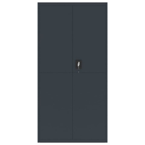 VidaXL Szafa na dokumenty, antracytowa, 90x40x220 cm, stalowa