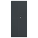 VidaXL Szafa na dokumenty, antracytowa, 90x40x240 cm, stalowa