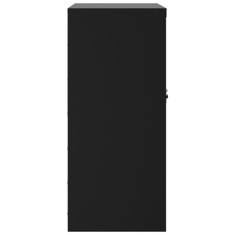 SZAFKA NA DOKUMENTY CZARNA 79X40X90CM STALOWA