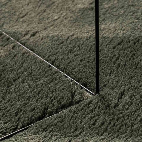 VidaXL Dywany pokojowe HUARTE Leśnozielony 160 x 230 cm Poliester