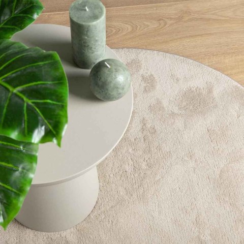 DYWAN POKOJOWY OWALNY HUARTE BEŻOWY 230X160CM