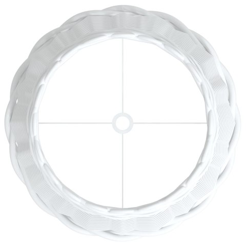 VidaXL Klosz do lampy, biały, Ø30x20 cm, wiklina