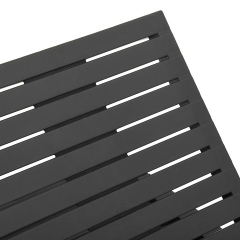 VidaXL Leżak plastikowy, antracytowy