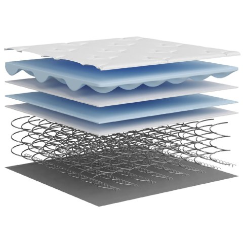 VidaXL Materac kieszeniowy, średnia twardość, 100x200 cm