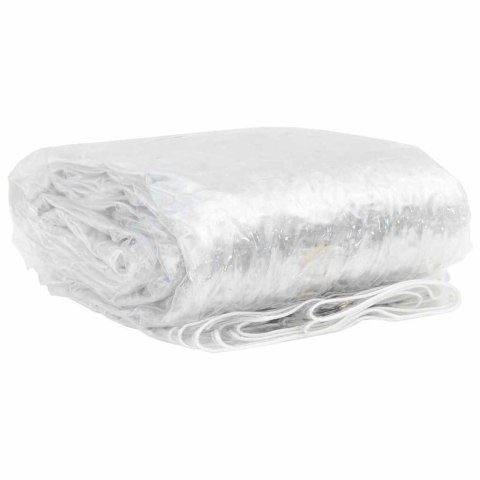 VidaXL Przezroczysta plandeka z oczkami 4x12 m PVC