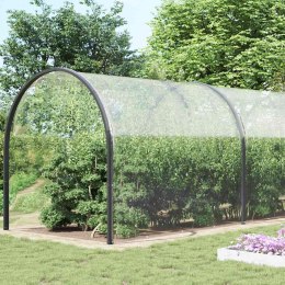 VidaXL Przezroczysta plandeka z oczkami 6x12 m PVC