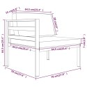 VidaXL 7-cz. zestaw mebli ogrodowych, poduszki, aluminium, antracyt