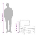 VidaXL Sofa ogrodowa z poduszkami, 2-osobowa, lite drewno daglezjowe