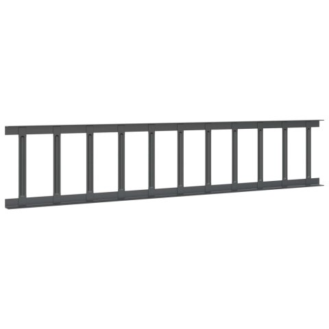 VidaXL Stróż śniegu na dachu Antracyt 600 x 2,5 x 20 cm Stal