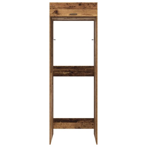 SZAFKA NA PRALKĘ Z DRZWIAMI STARE DREWNO 67,5X 68X 200CM