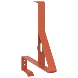 VidaXL Wsparcie dla zabezpieczenia śniegu 12 pcs Czerwony Stal