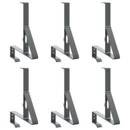 VidaXL Wsparcie dla zabezpieczenia śniegu 6 pcs Antracyt Stal