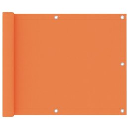 VidaXL Parawan balkonowy, pomarańczowy, 75x600 cm, tkanina Oxford